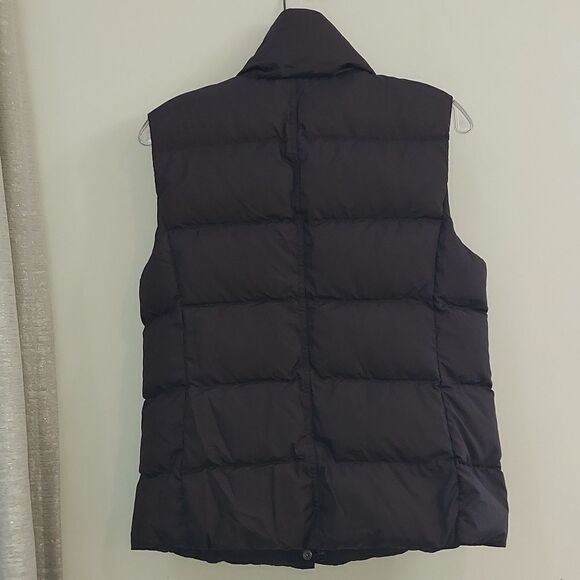 J. Crew Dark Brown Quilted Down Feather Puffer Vest Sz M - Picture 2 of 9